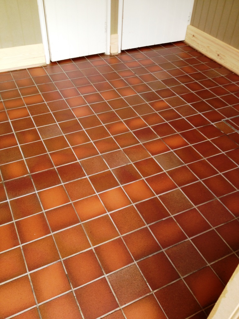Quarry Tiles After Cleaning in Watlington