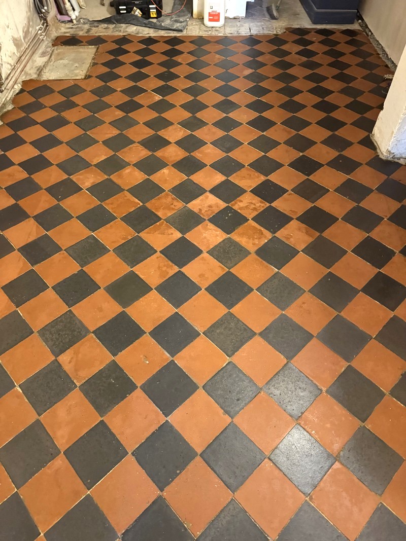 Quarry Tiled Floor After Restoration Wallingford